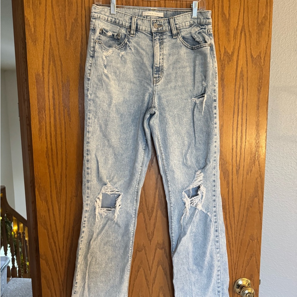 Eunina Super High Rise Dad Jean